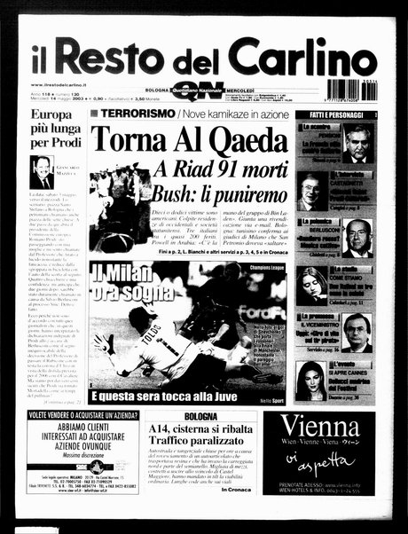Il Resto del Carlino : giornale dell'Emilia